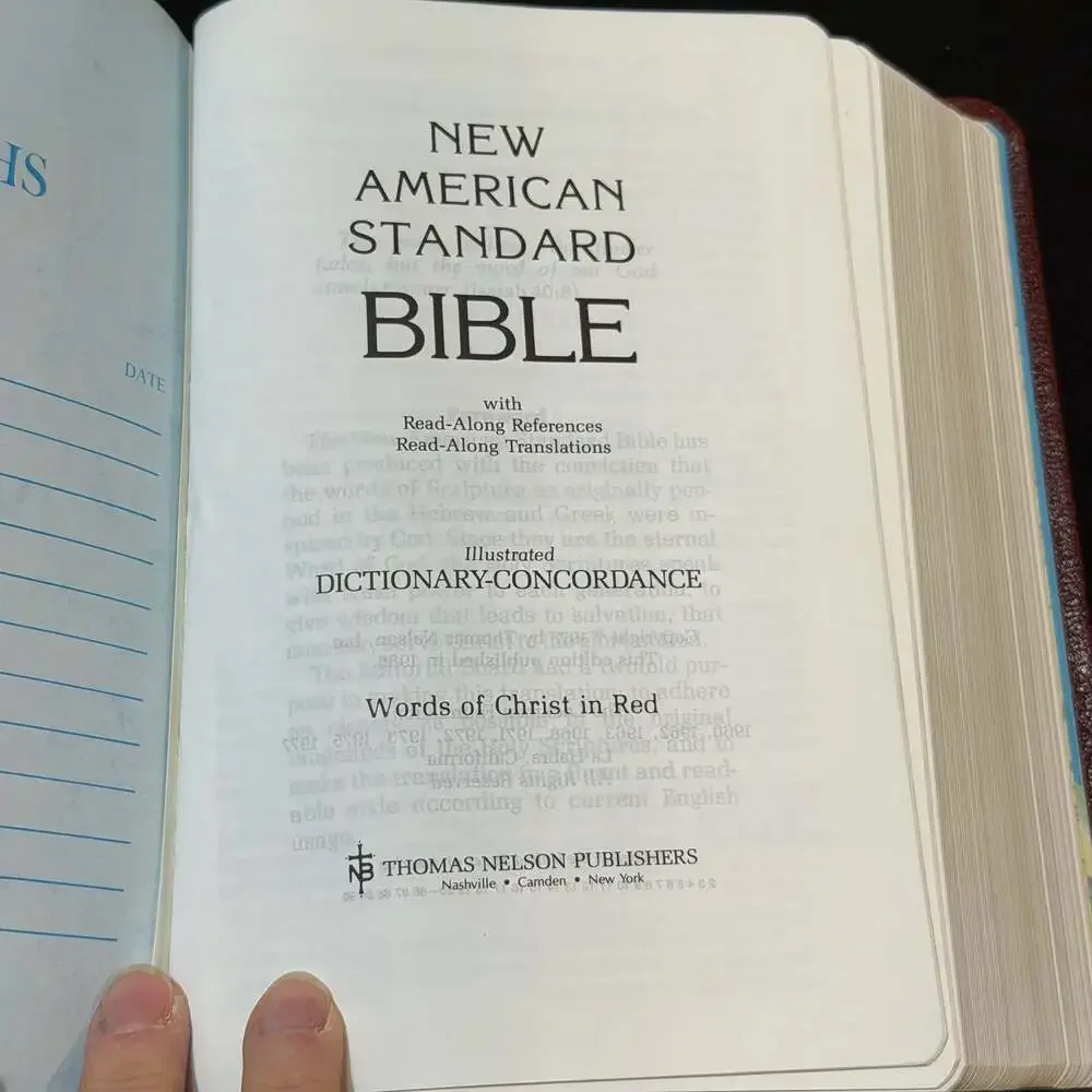 Thomas Nelson Giant Print Bible New American Standard Leather 526BG